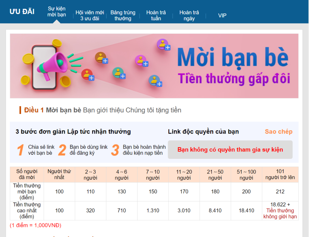 Khuyến mãi Ku casino mới nhất 2024